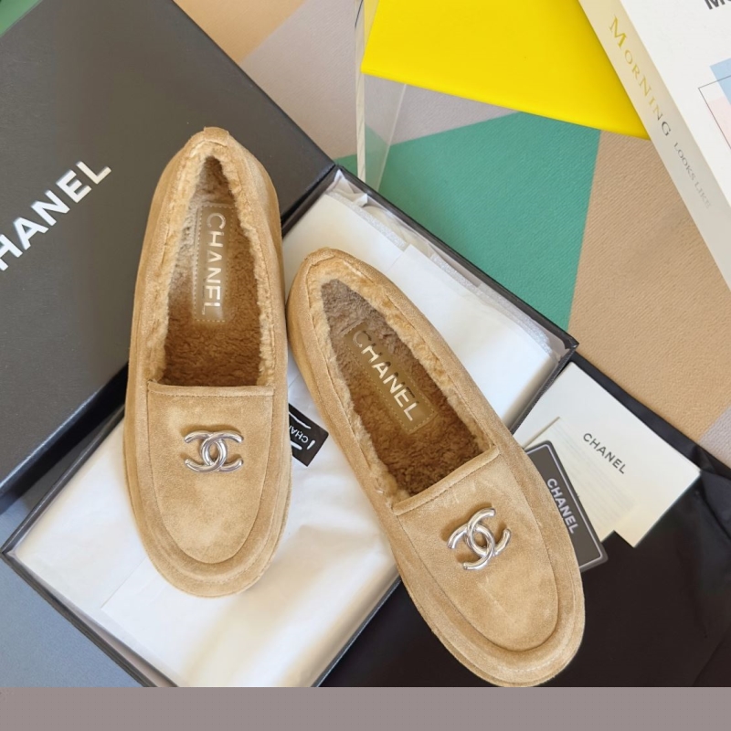 Ch*el leather shoes